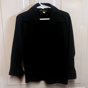 Black Button Down Shirt by Rafael - Size 4T - Like New